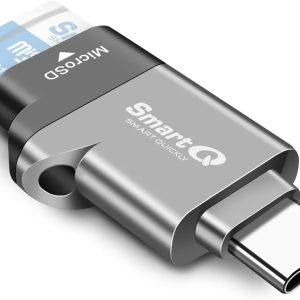 C356 Type-C MicroSD Card Reader supports USB 3.0 Super Speed technology, MicroSDXC, MicroSDHC, and MicroSD for Window, Mac OS X, and Android-Midnight Grey